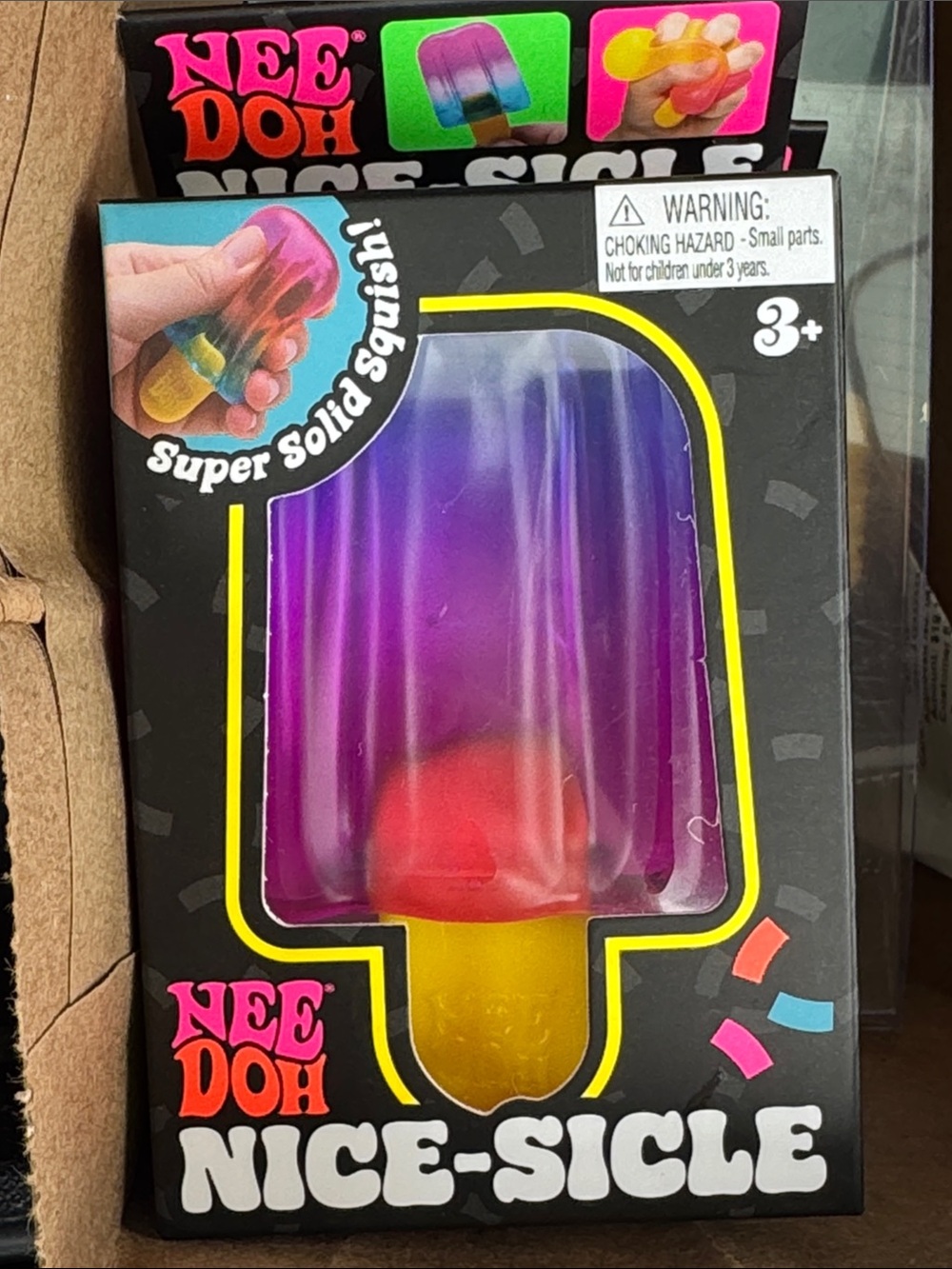 NeeDoh Nice-Sicle Popsicle Super Solid Squish Toy - NIB